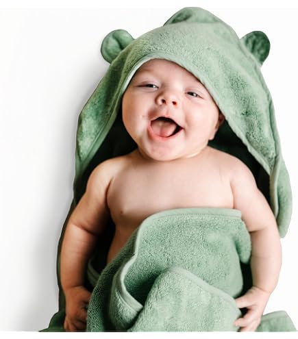 Amazon.com : Natemia Hooded Towel Poncho – 100% Organic Cotton